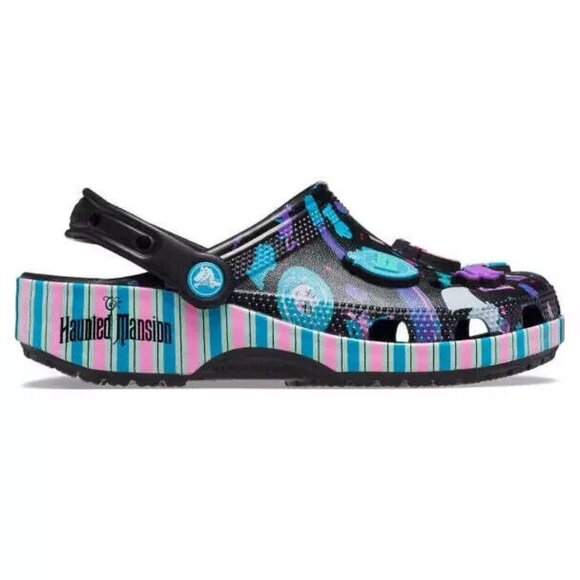Haunted Mansion Disney Parks Crocs Glow in Dark Sandals Clogs NWT Men’s Size 11